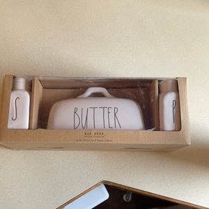 Salt, butter, and Pepper Rae Dunn